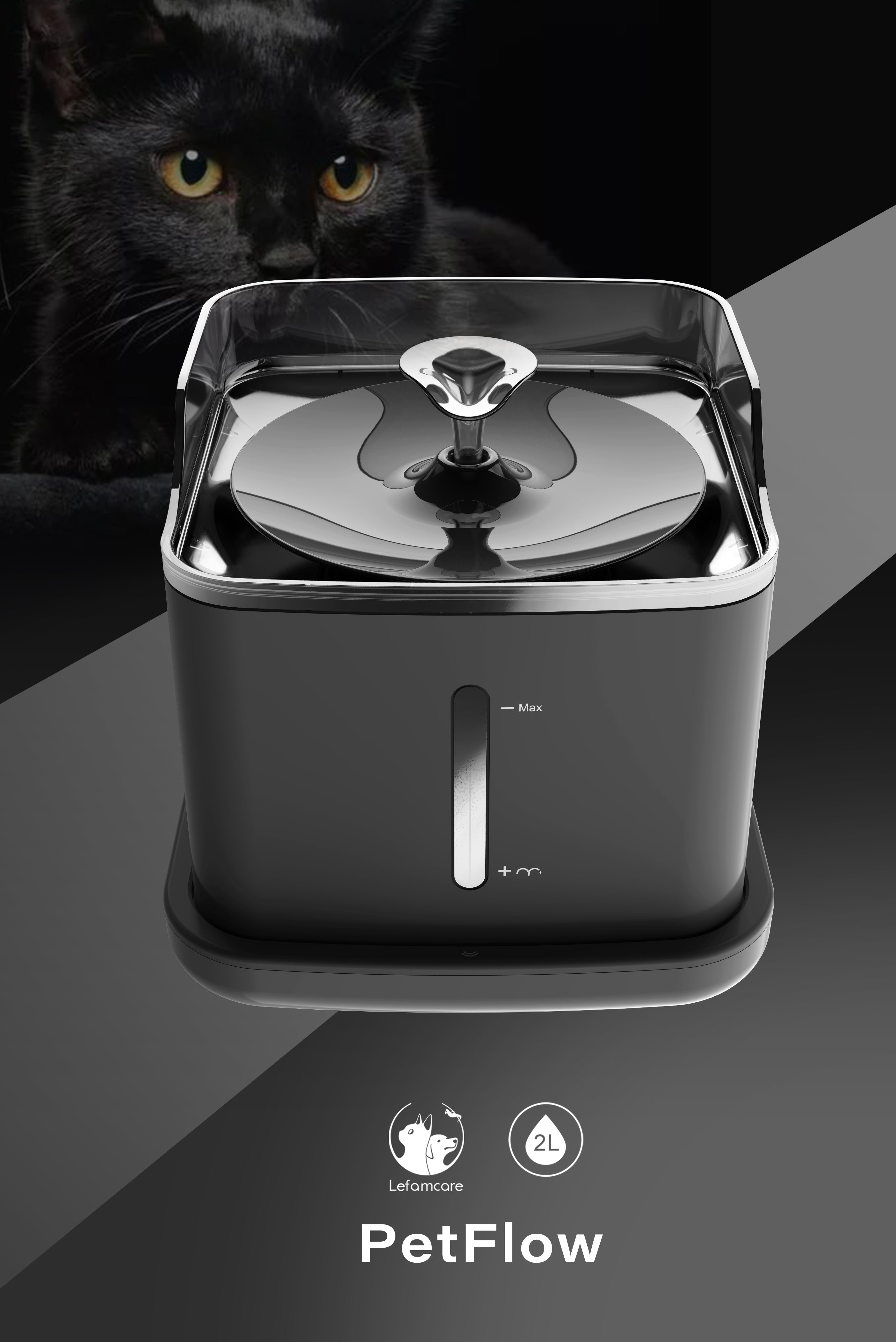 The Urban Flow – Wireless Smart Pet Water Fountain (2L)